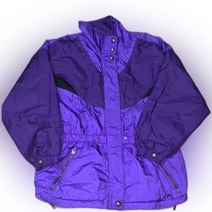 Retro Cornice Purple 1980’s Colorful Ski Jacket